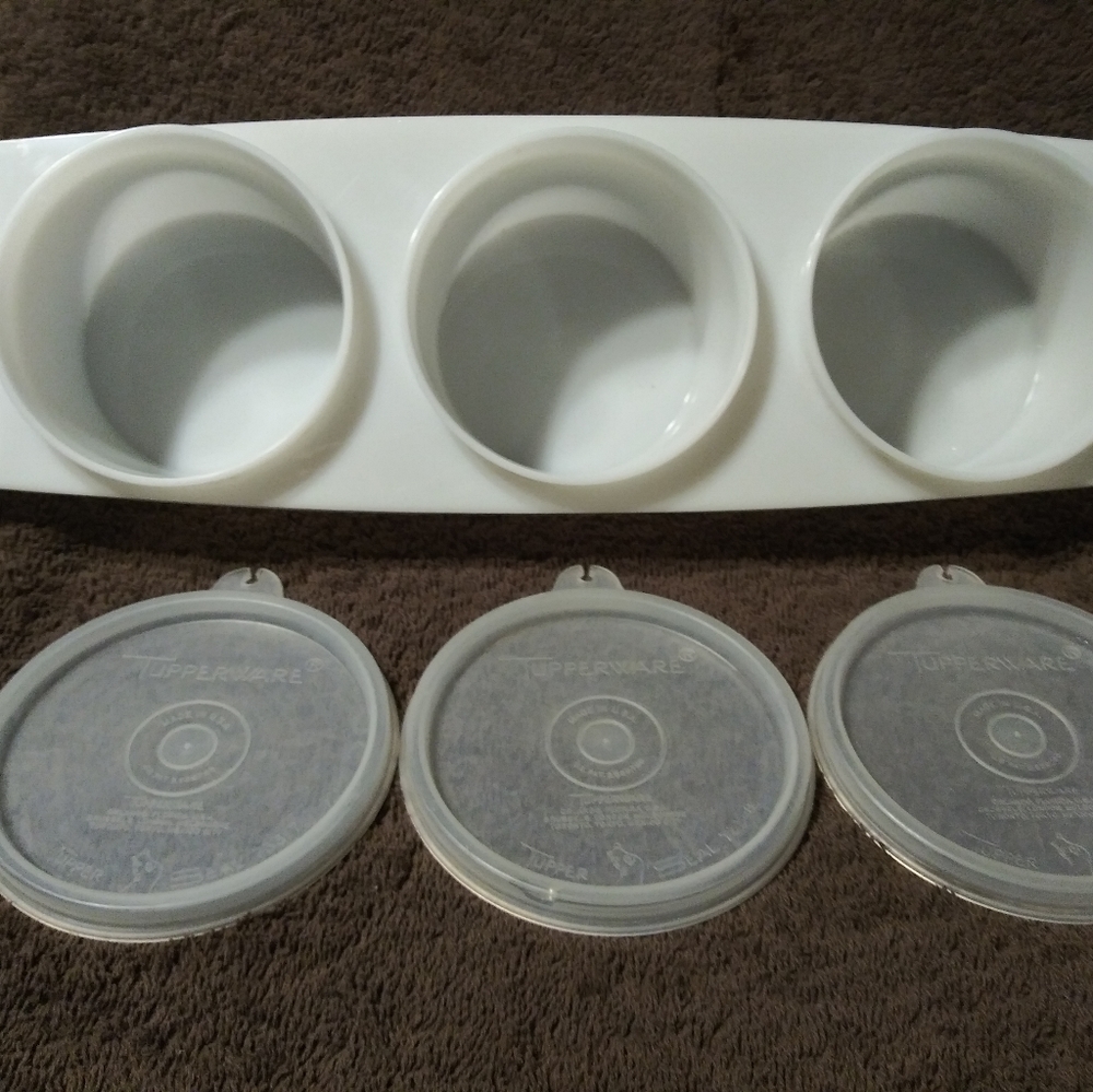 Vinyage Tupperware Condiment Server - Picture 5 of 6